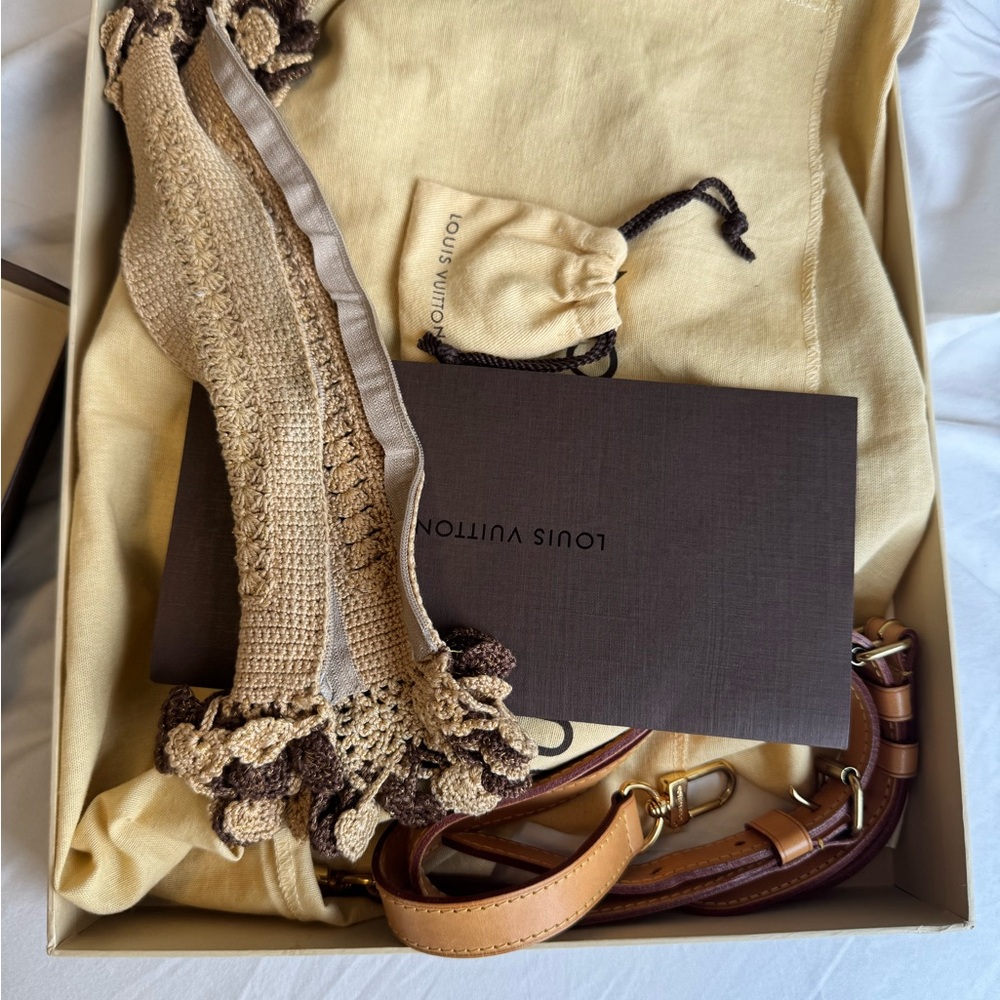 Louis Vuitton Tan and Brown Women's Belt